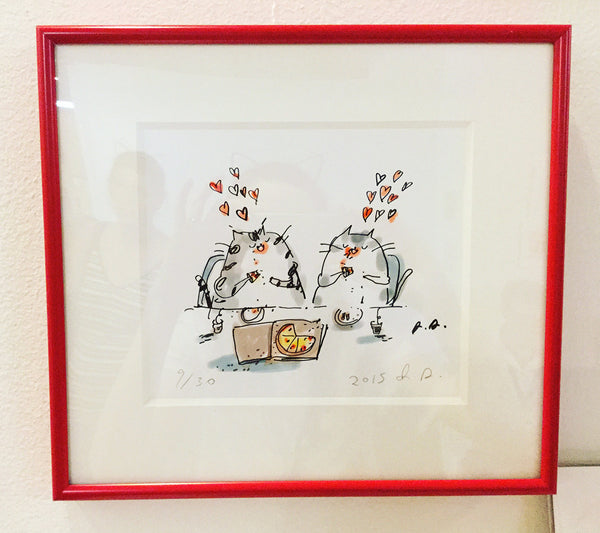 Pizza Cats Print