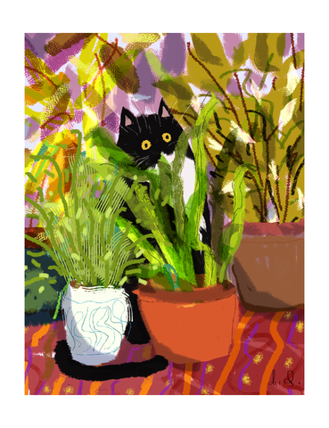 Plant Baby - Cat Print
