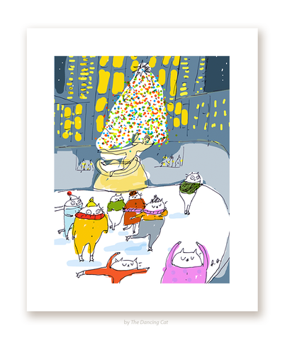 Rockefeller Center Christmas Print