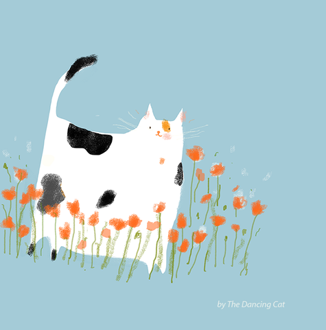 Miss Poppy - Cat Print