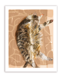 Sun Bun Cat Print