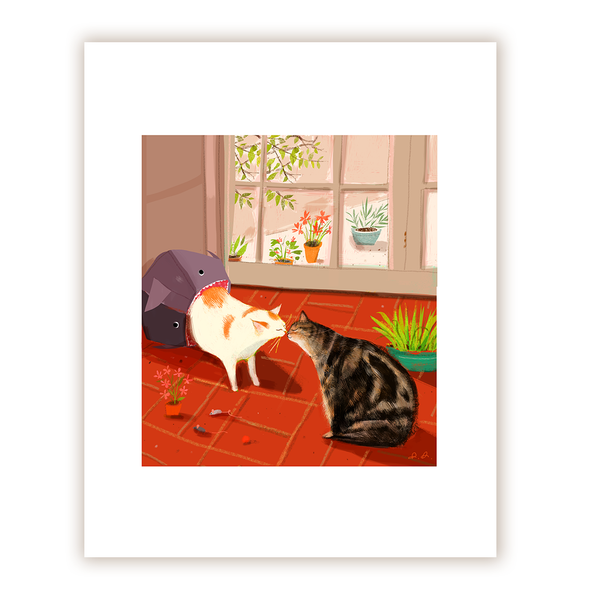 The Kiss - Cat Print