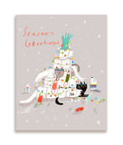 TP Tree Cat Postcards - Set of 12 - Seasons Greetings