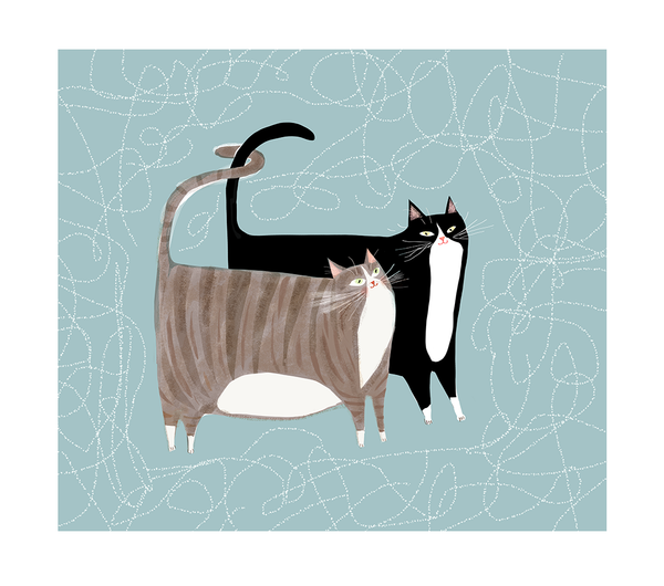 Cat Friends- LARGE Print