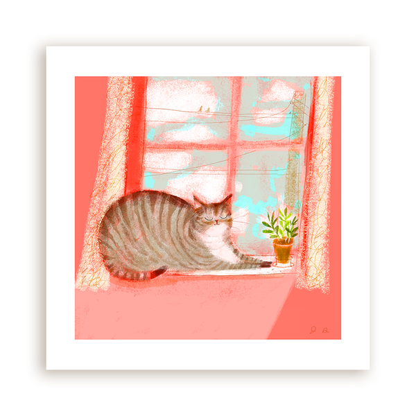 Window Cat Print
